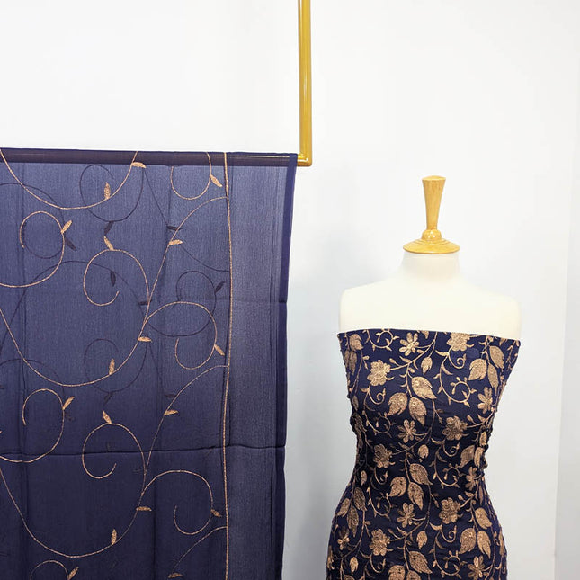 Fancy Chiffon Full Jaal Embroidered Work