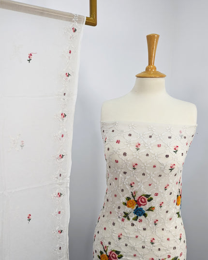 China Crinkle Cross stitch And Shadow work