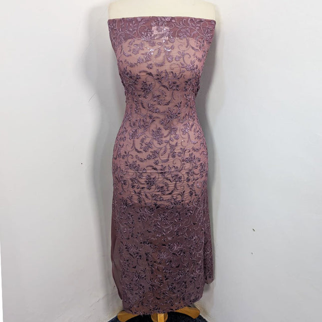 Fancy Crinkle Chiffon with Embroidered Work 2PC Unstitched
