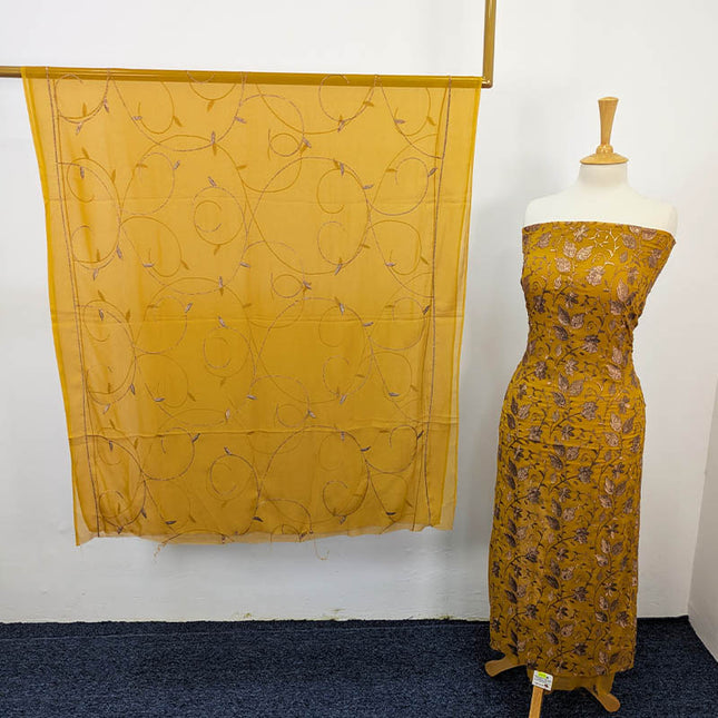Fancy Chiffon Full Jaal Embroidered Work