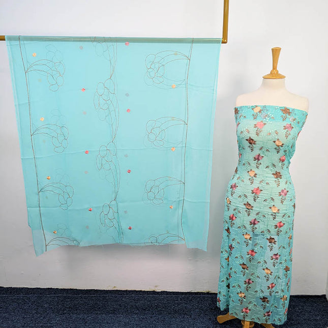 Fancy Embroidered Chiffon 2PC Unstitched