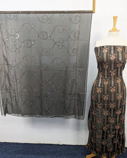 Embroidered Crinkle Chiffon 2PC Unstitched