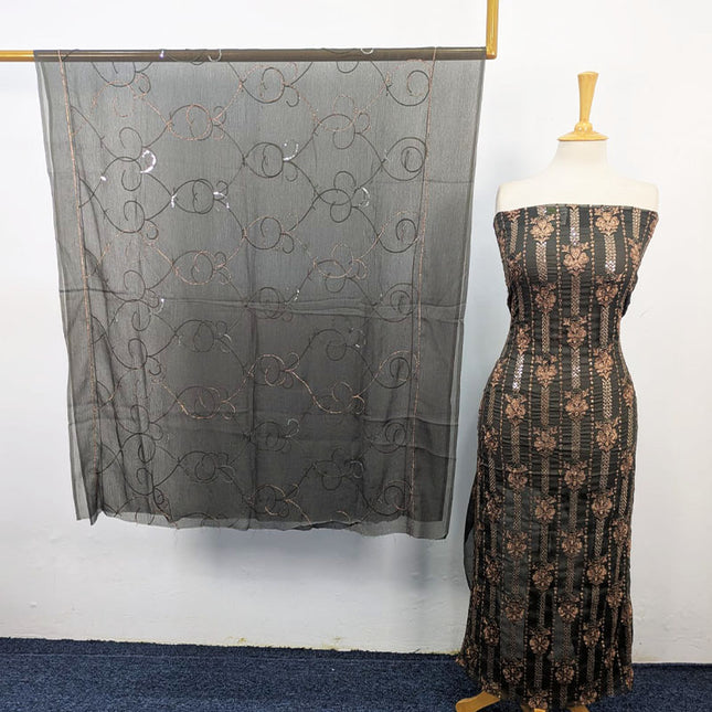 Embroidered Crinkle Chiffon 2PC Unstitched
