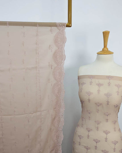 Embroidered Chiffon With Chikankari Cut Work 2PC Unstitched