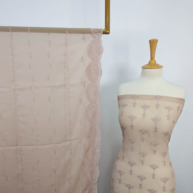 Embroidered Chiffon With Chikankari Cut Work 2PC Unstitched