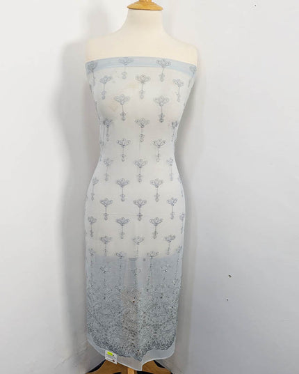 Embroidered Chiffon With Chikankari Cut Work 2PC Unstitched