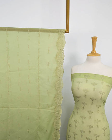 Embroidered Chiffon With Chikankari Cut Work 2PC Unstitched