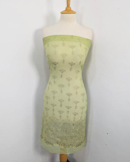 Embroidered Chiffon With Chikankari Cut Work 2PC Unstitched