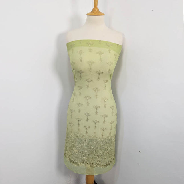Embroidered Chiffon With Chikankari Cut Work 2PC Unstitched