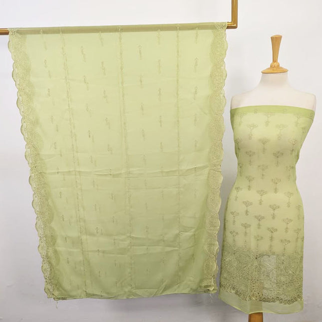 Embroidered Chiffon with Chikankari Work 2PC Unstitched