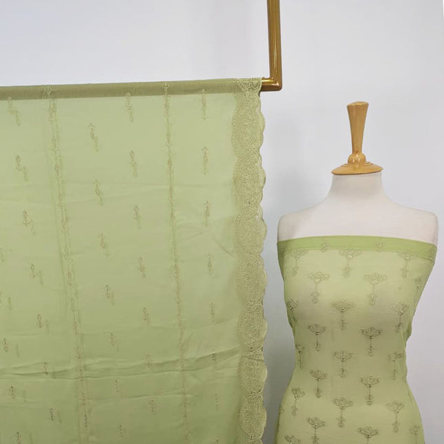 Embroidered Chiffon with Chikankari Work 2PC Unstitched