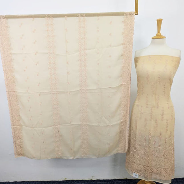 Embroidered Chiffon with Chikankari Work 2PC Unstitched