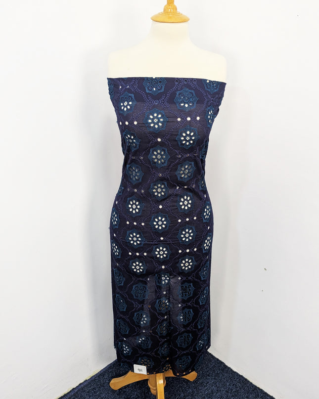 Fancy Embroidered Lawn With Full Chikankari Work And Chiffon Dupatta