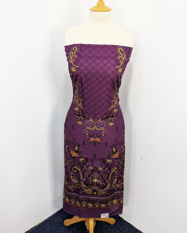 Fancy Embroidered Digital  Lawn Unstitched