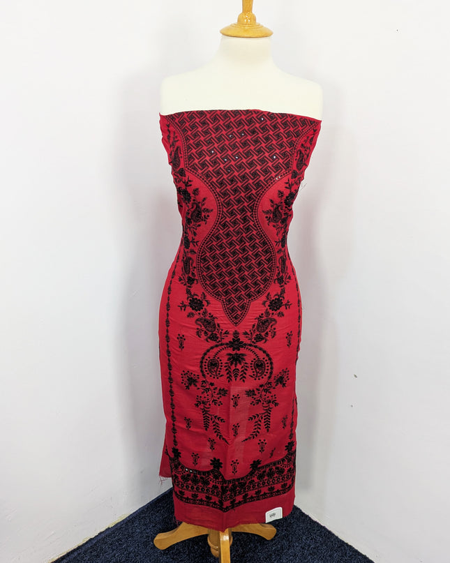 Fancy Embroidered Lawn With Chikankari Work Unstitched