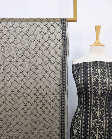 Crinkle Chiffon with Full Jaal Sitara Work 2PC Unstitched