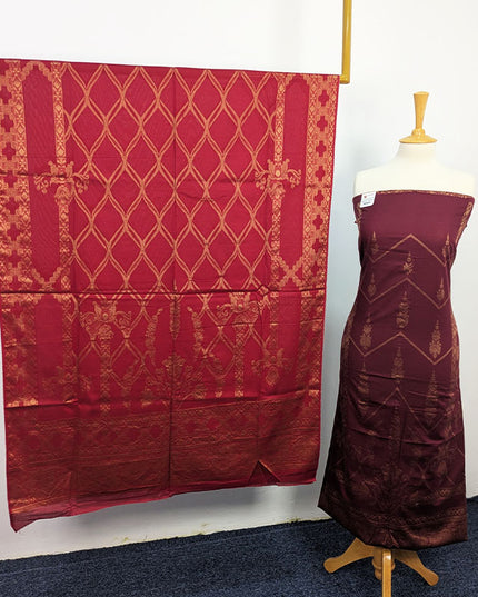 Fancy Printed Banarasi Work Lawn With Contrast Dupatta