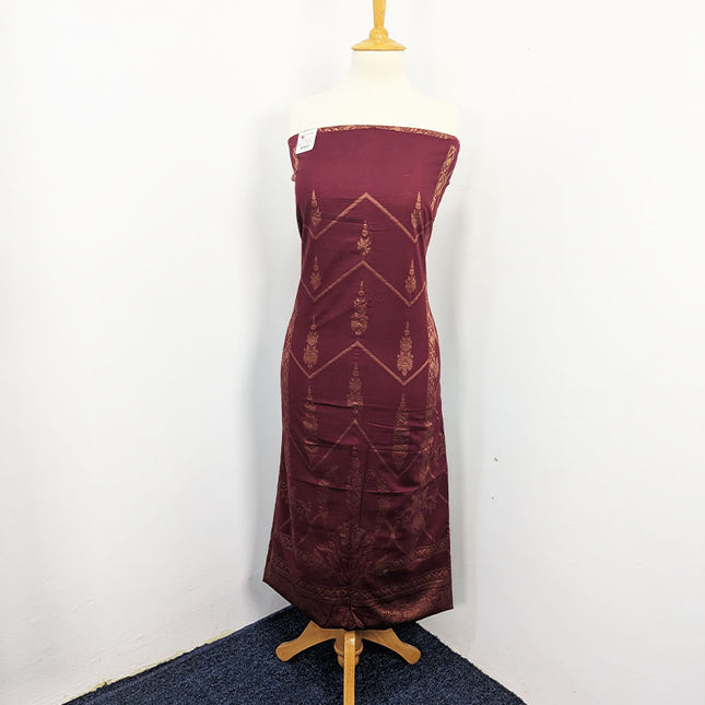 Fancy Printed Banarasi Work Lawn With Contrast Dupatta