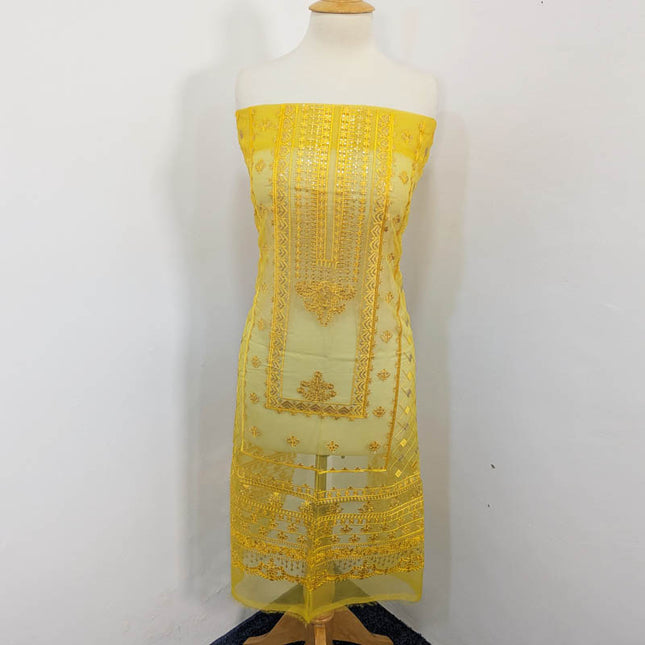 Fancy Embroidered Organza 2PC Unstitched