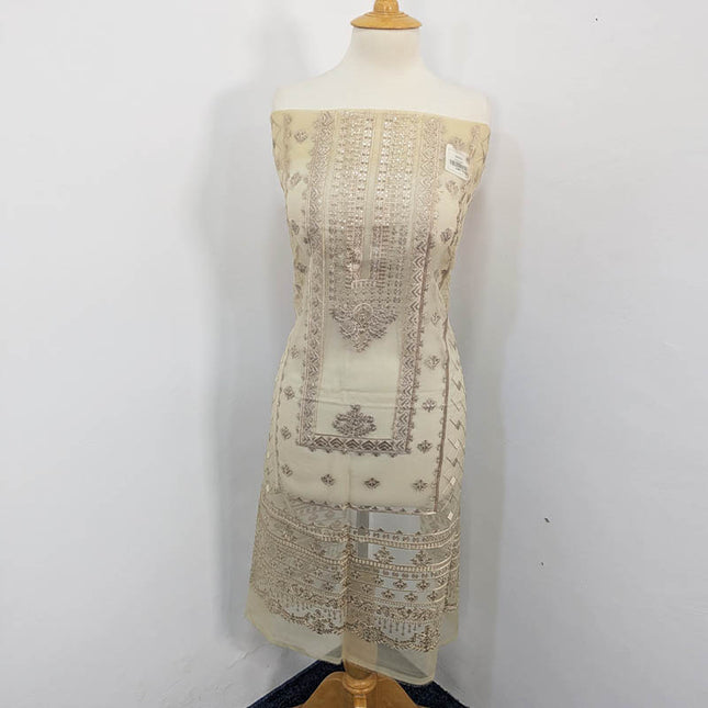 Fancy Embroidered Organza 2PC Unstitched