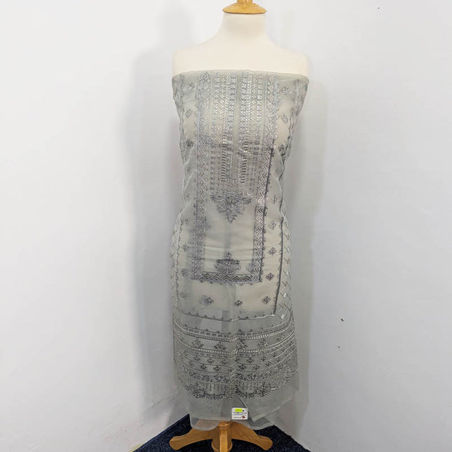Fancy Embroidered Organza 2PC Unstitched