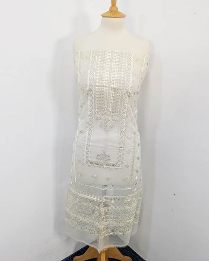 Fancy Embroidered Organza 2PC Unstitched