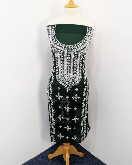 Handmade Pakka Tanka Embroidered Chiffon 2pc Unstitched