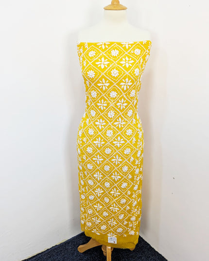 Handmade Pakka Tanka Embroidered Chiffon 2pc Unstitched