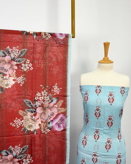 Fancy Digital Printed Lawn All Over 3piece Unstitched