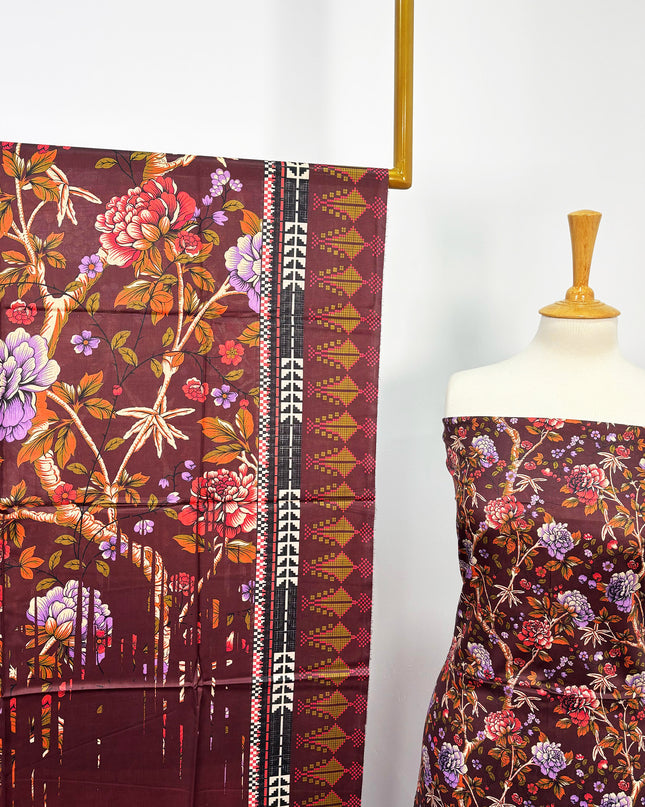 Fancy Multi Color Digital Printed Lawn All Over 3piece Unstitched