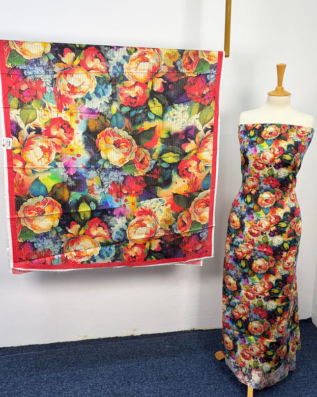 Fancy Digital Printed Lawn All Over 3piece Unstitched
