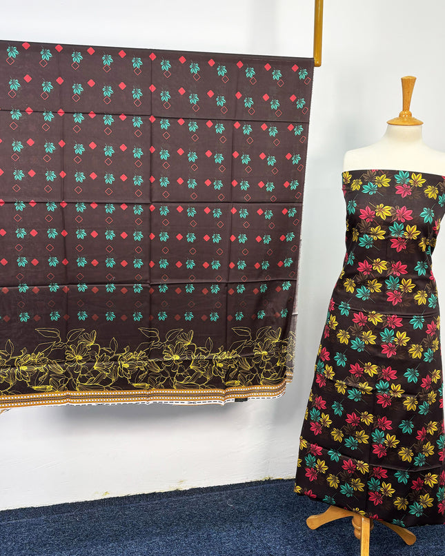 Fancy Digital Printed Lawn All Over 3piece Unstitched