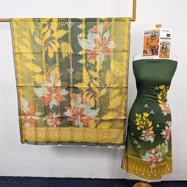 Digital Printed Lawn 3Pc Unstitched