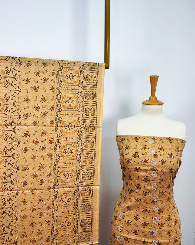 Fancy Printed Lawn With Embroidered Work