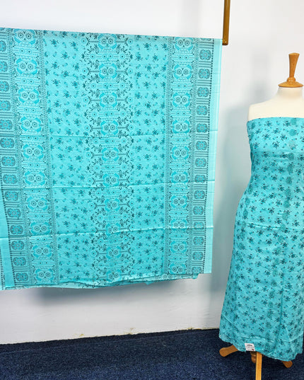 Fancy Printed Lawn With Embroidered Work