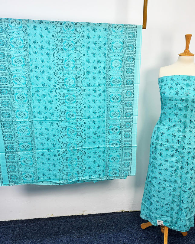 Fancy Printed Lawn With Embroidered Work