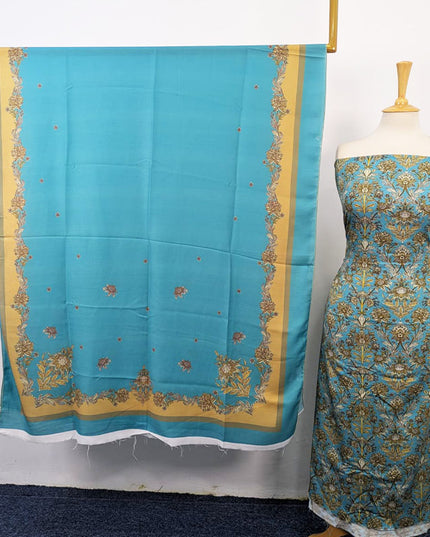 Marina with Digital Printed Work 3Pc Unstitched