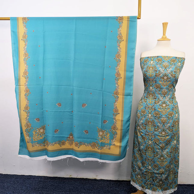 Marina with Digital Printed Work 3Pc Unstitched