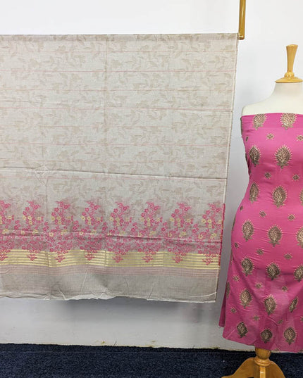 Embroidered Lawn with Sitara Work 3Pc Unstitched