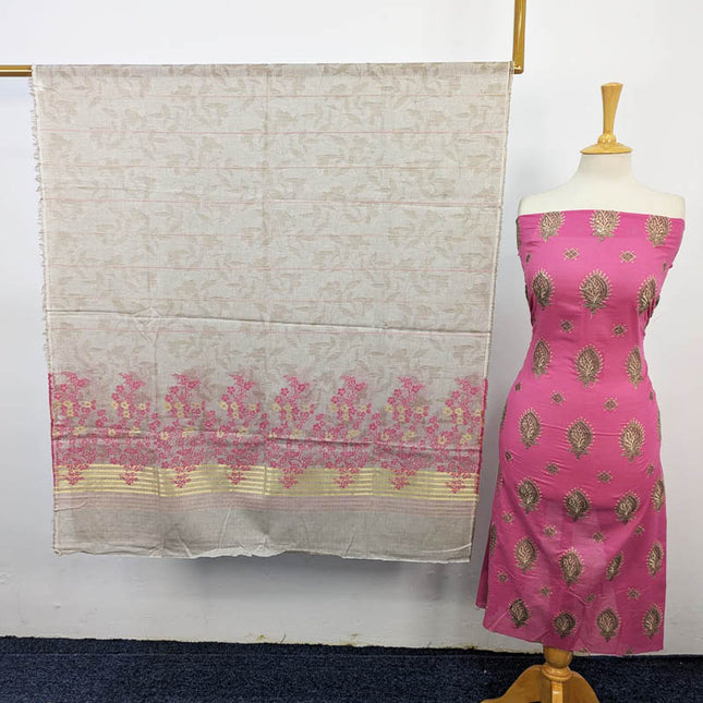 Embroidered Lawn with Sitara Work 3Pc Unstitched