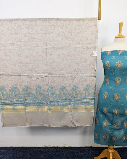 Embroidered Lawn with Sitara Work 3Pc Unstitched