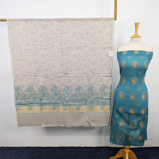 Embroidered Lawn with Sitara Work 3Pc Unstitched