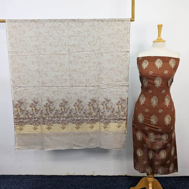 Embroidered Lawn with Sitara Work 3Pc Unstitched