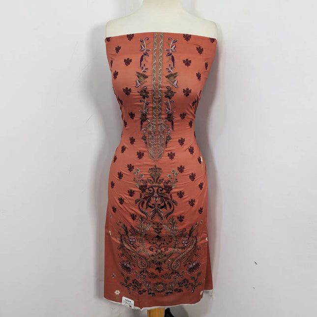 Embroidered Lawn with Chiffon Dupatta 3PC Unstitched