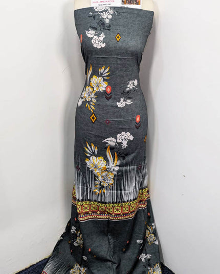 Fancy Embroidered + Digital Printed Lawn 3Pc Unstitched