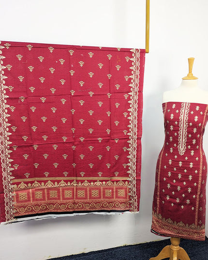 Fancy Embroidered + Digital Printed Lawn