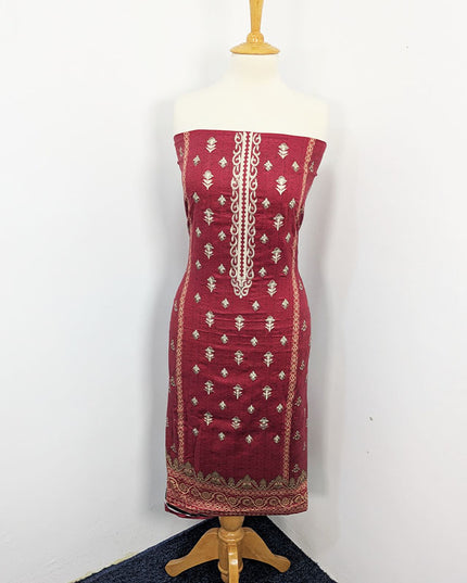 Fancy Embroidered + Digital Printed Lawn