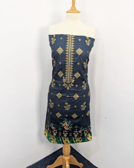 Fancy Embroidered + Digital Printed Lawn With Chiffon Dupatta