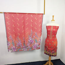 Load image into Gallery viewer, Fancy Embroidered + Digital Printed Lawn With Chiffon Dupatta
