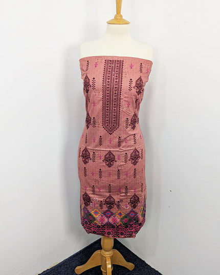 Fancy Embroidered + Digital Printed Lawn